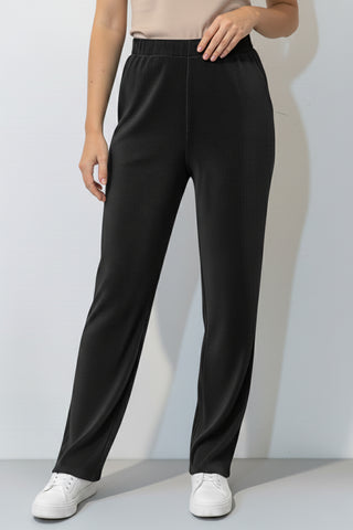 Calça feminina pantalona plissada 51074
