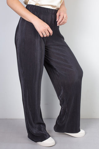 Calça feminina pantalona plissada 51074
