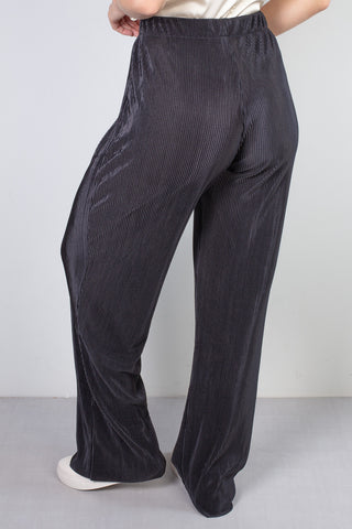 Calça feminina pantalona plissada 51074