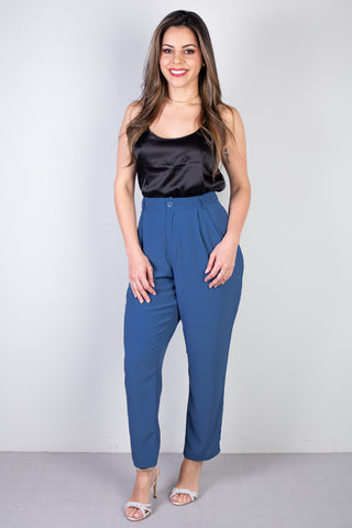 Calça reta feminina alfaiataria 51178