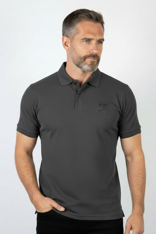 Camisa masculina gola polo básica manga curta com elastano 59001