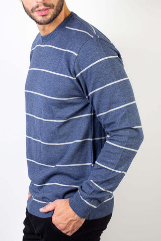 Blusa suéter de malha masculino listras 50619 - Enluaze - Bolsas, Mochilas e Acessórios em Couro Legítimo