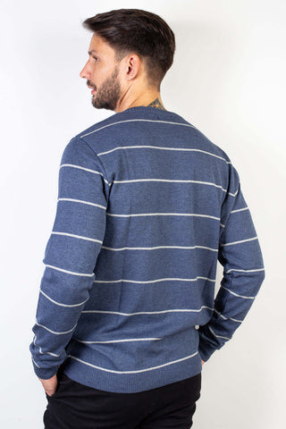 Blusa suéter de malha masculino listras 50619 - Enluaze - Bolsas, Mochilas e Acessórios em Couro Legítimo