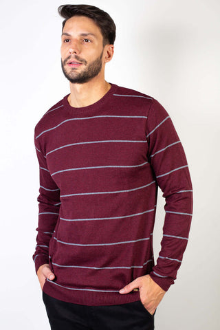 Blusa suéter de malha masculino listras 50619 - Enluaze - Bolsas, Mochilas e Acessórios em Couro Legítimo