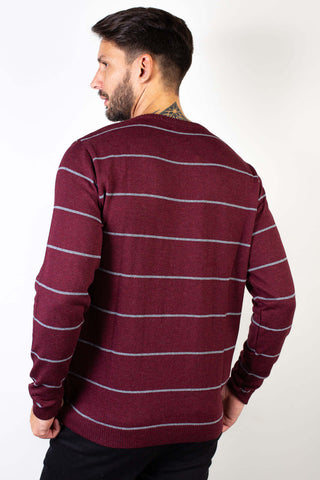 Blusa suéter de malha masculino listras 50619 - Enluaze - Bolsas, Mochilas e Acessórios em Couro Legítimo