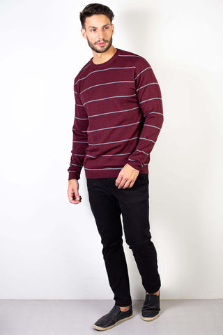 Blusa suéter de malha masculino listras 50619 - Enluaze - Bolsas, Mochilas e Acessórios em Couro Legítimo