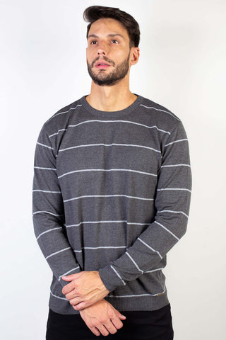 Blusa suéter de malha masculino listras 50619 - Enluaze - Bolsas, Mochilas e Acessórios em Couro Legítimo