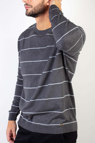 Blusa suéter de malha masculino listras 50619 - Enluaze - Bolsas, Mochilas e Acessórios em Couro Legítimo