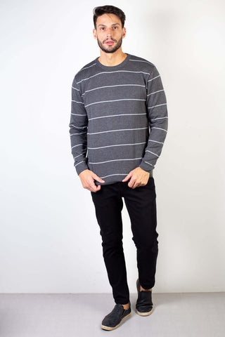 Blusa suéter de malha masculino listras 50619 - Enluaze - Bolsas, Mochilas e Acessórios em Couro Legítimo
