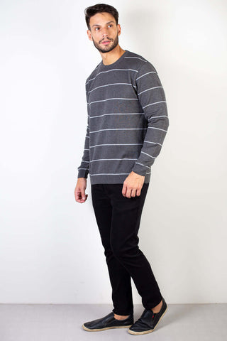 Blusa suéter de malha masculino listras 50619 - Enluaze - Bolsas, Mochilas e Acessórios em Couro Legítimo