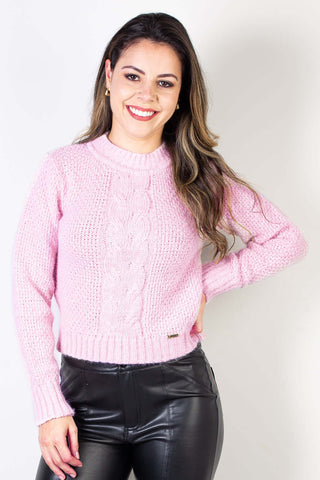 Blusa de malha feminina 61502 - Enluaze - Vestuário e Acessórios em Couro Legítimo