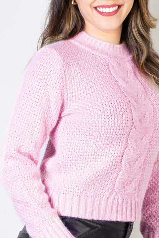 Blusa de malha feminina 61502 - Enluaze - Vestuário e Acessórios em Couro Legítimo