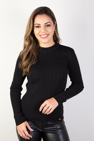 Blusa de malha feminina básica 61587