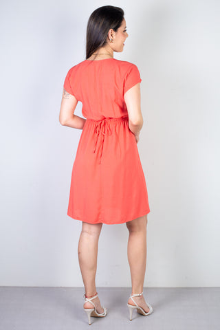 Vestido curto feminino com elástico 51156