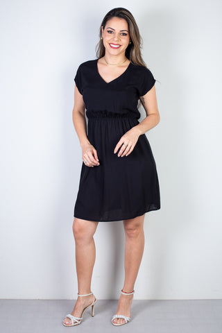 Vestido curto feminino com elástico 51156