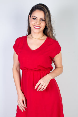 Vestido curto feminino com elástico 51156