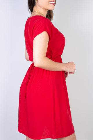 Vestido curto feminino com elástico 51156