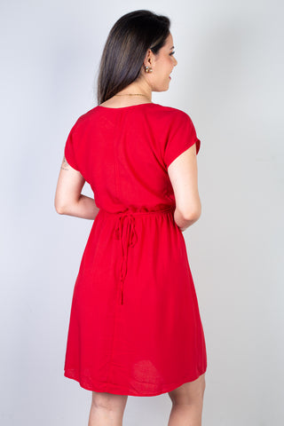 Vestido curto feminino com elástico 51156