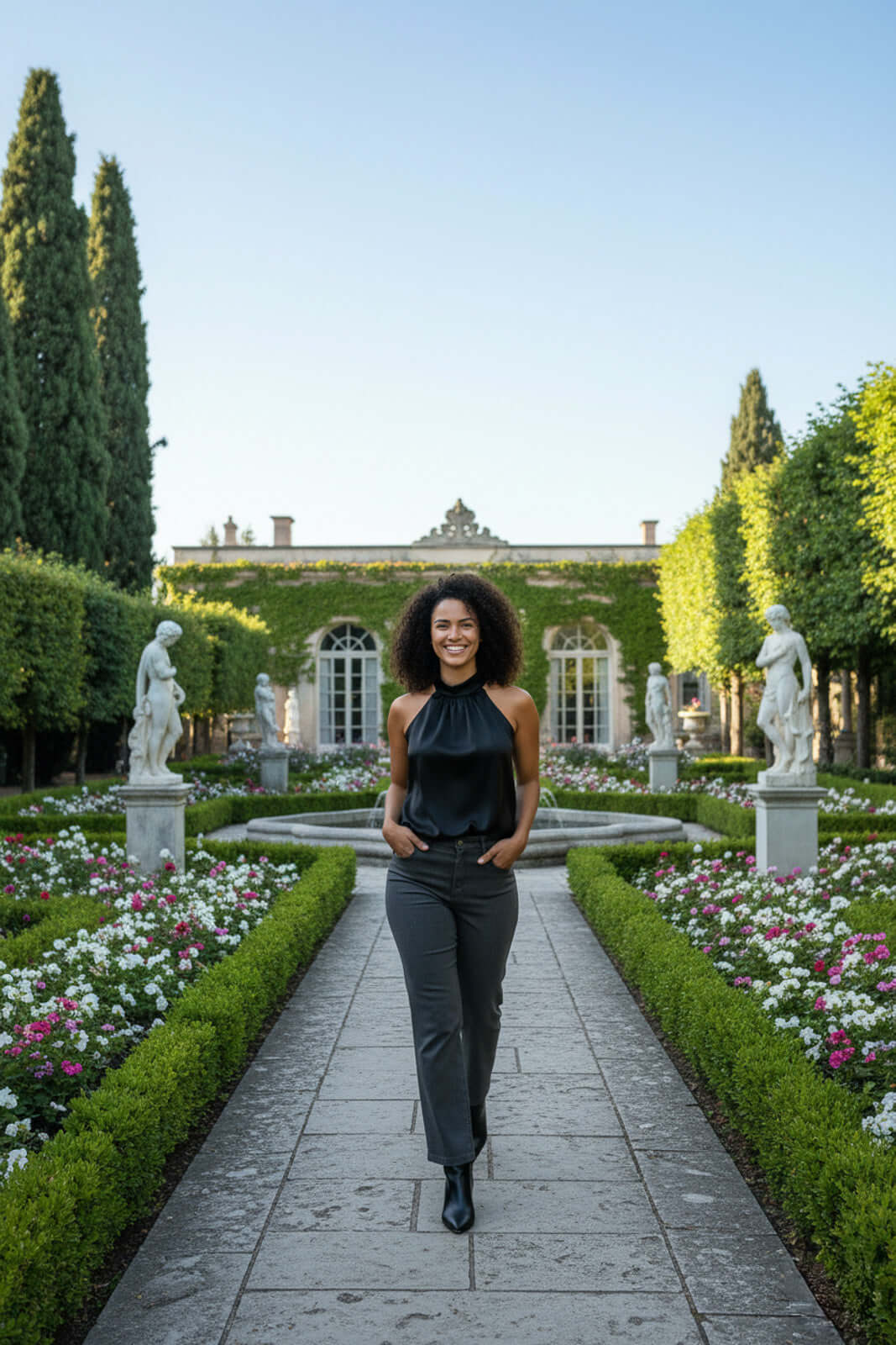 Blusa feminina gola alta decote halter neck 51255 - Enluaze