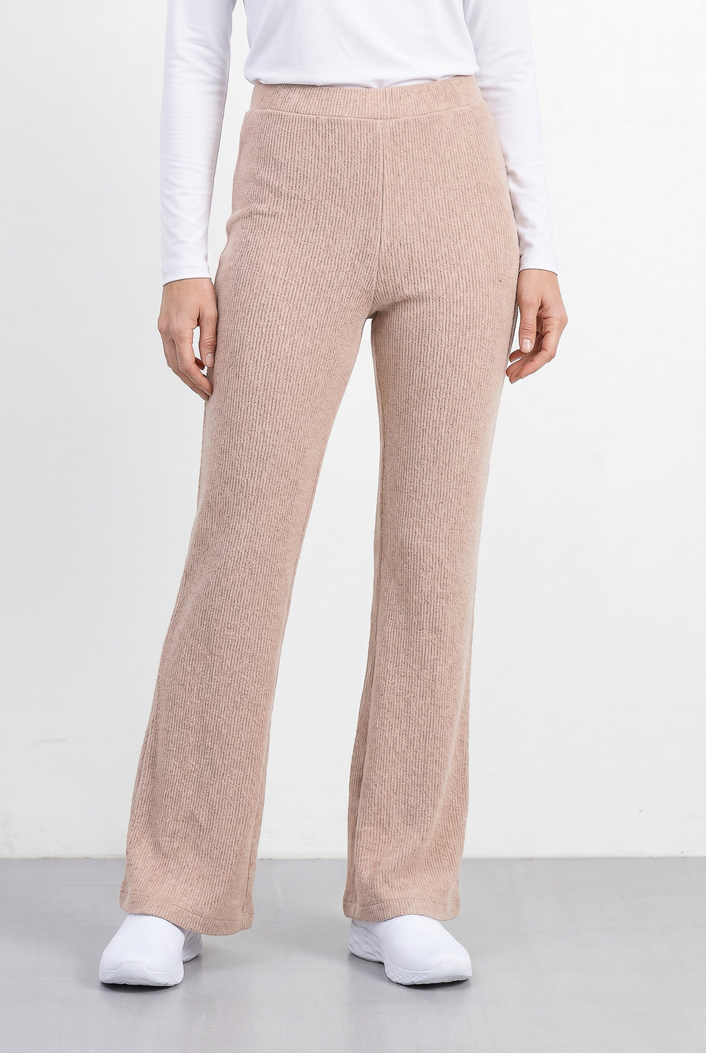 Calça flare feminina de malha 61180