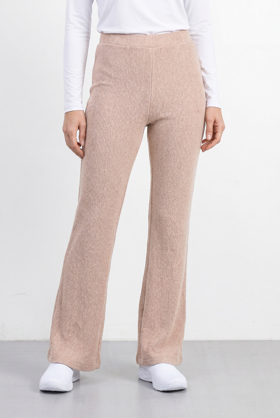 Calça flare feminina de malha 61180