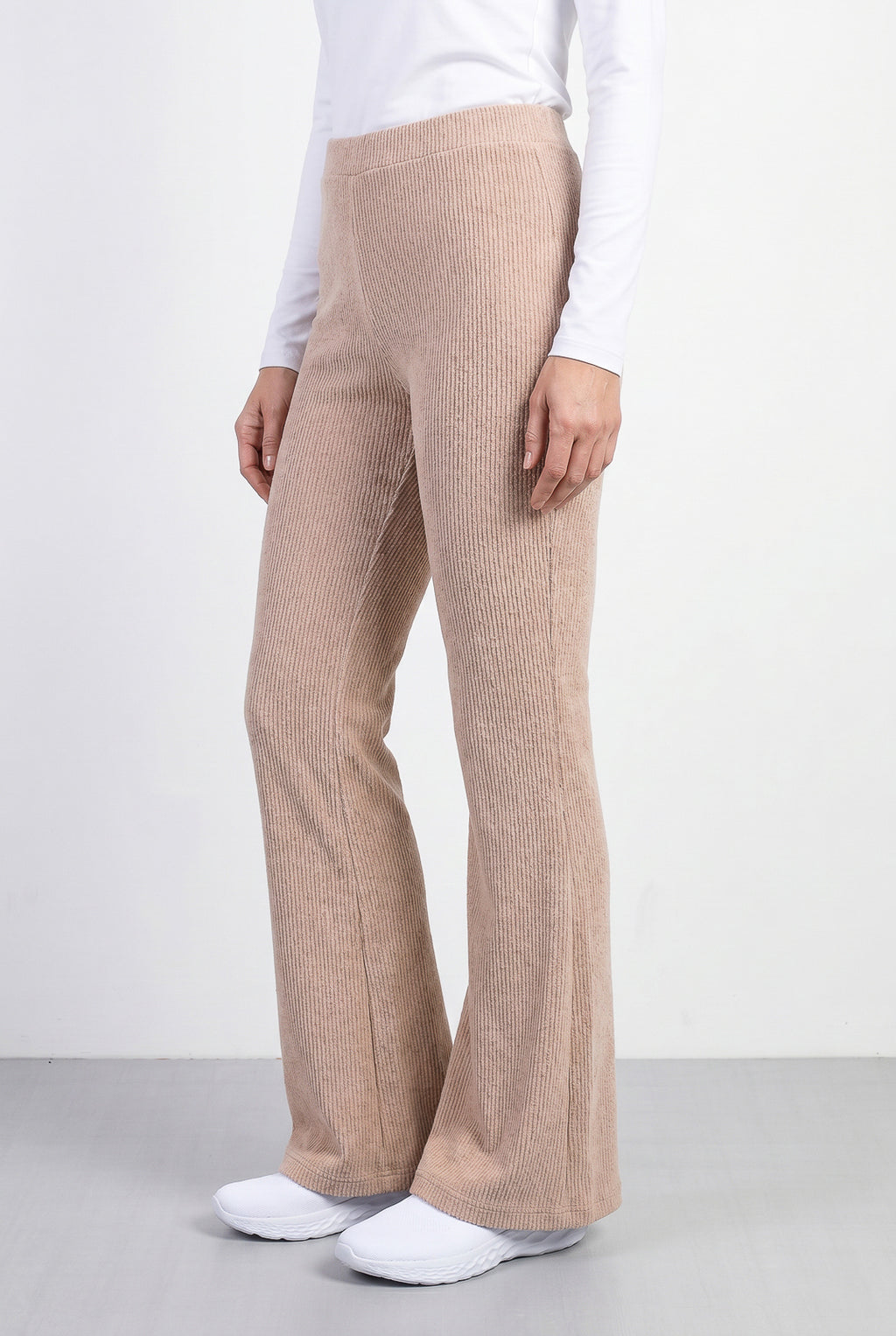 Calça flare feminina de malha 61180