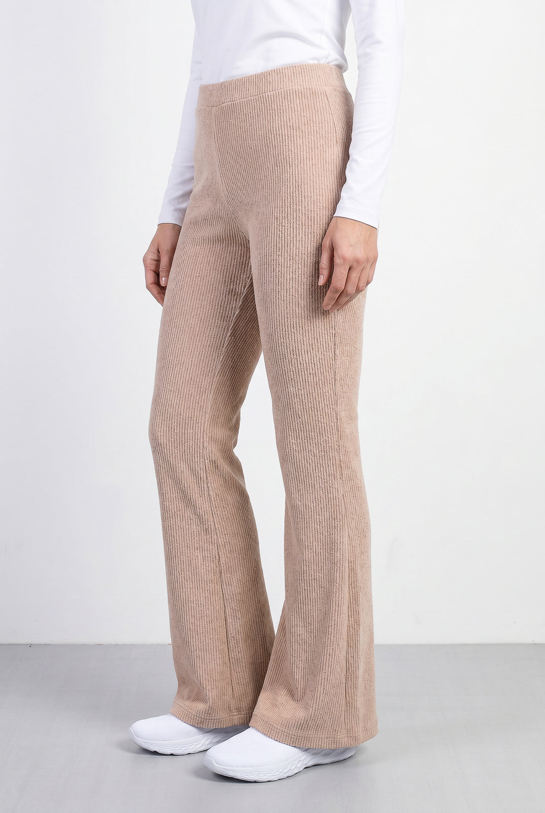 Calça flare feminina de malha 61180