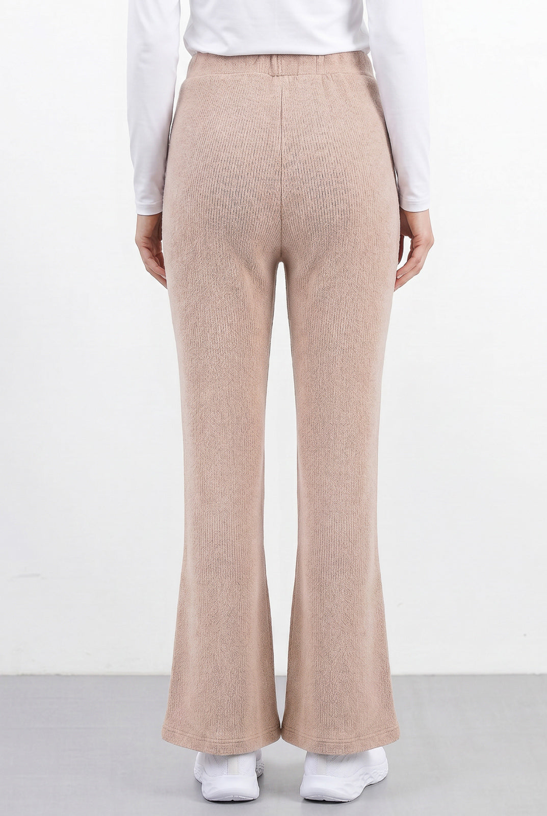 Calça flare feminina de malha 61180