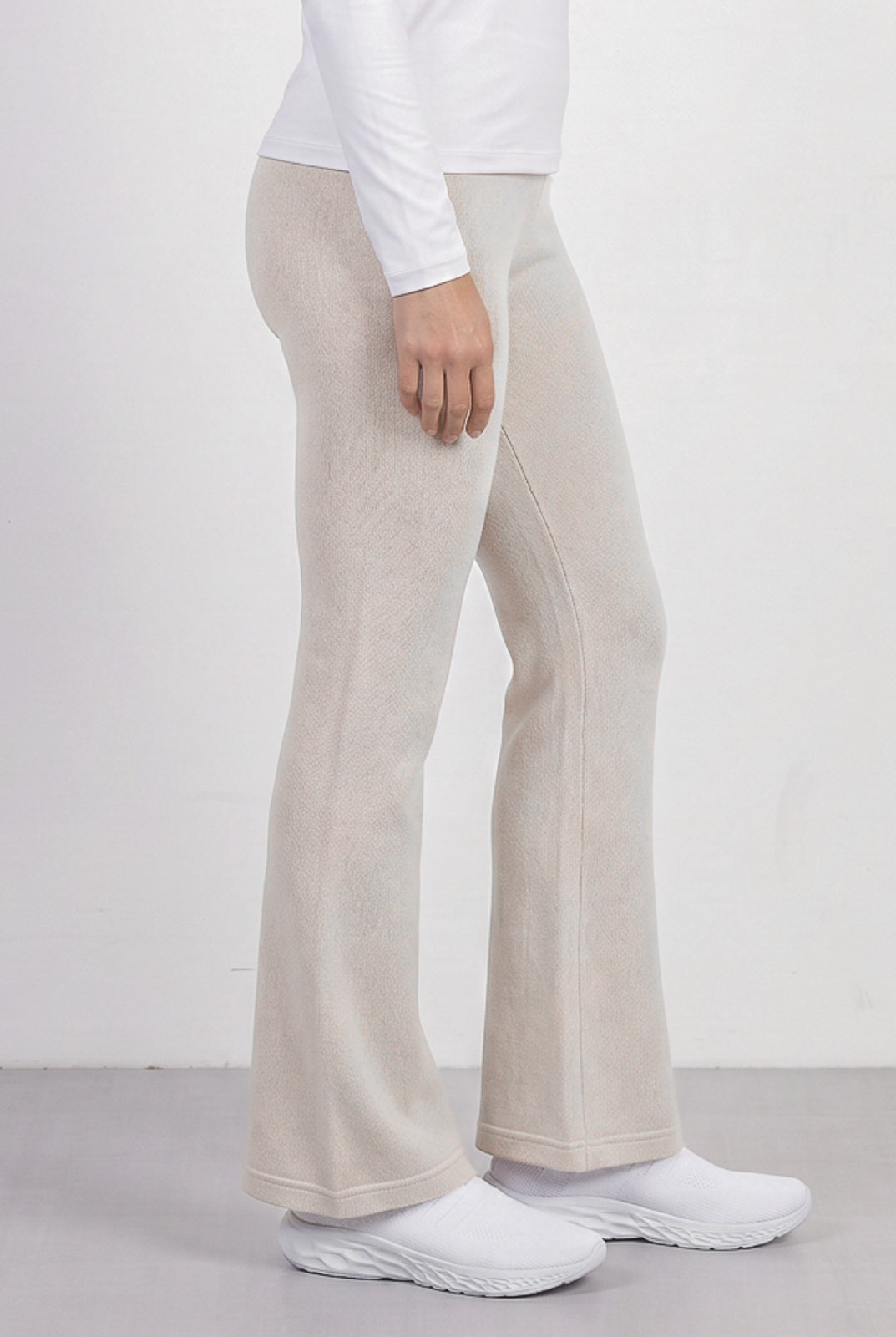 Calça flare feminina de malha 61180