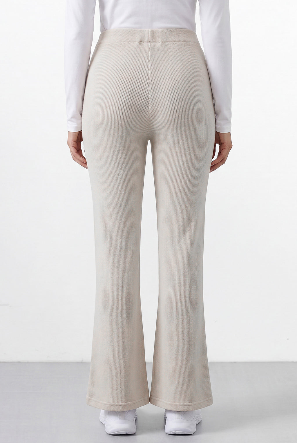 Calça flare feminina de malha 61180