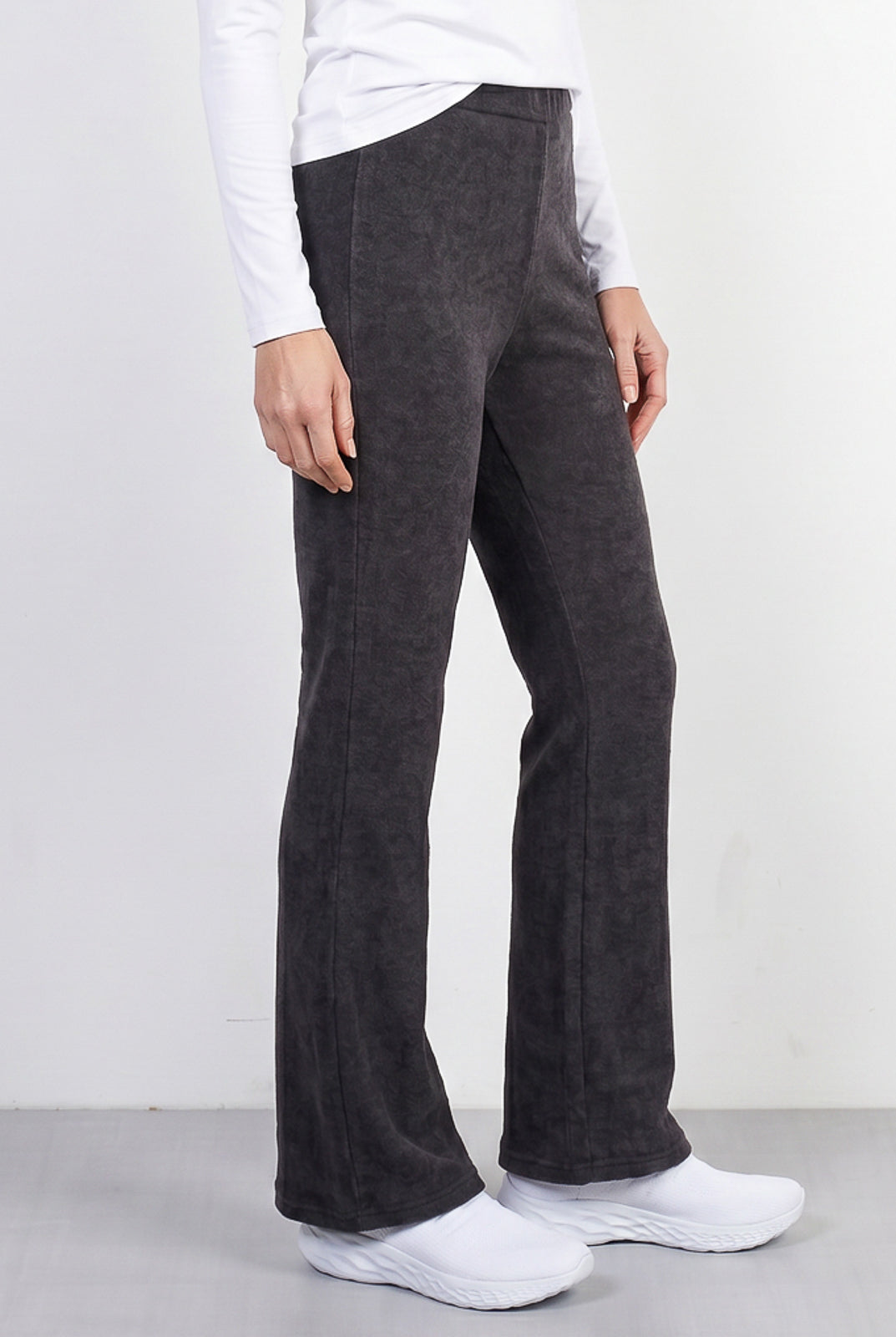 Calça flare feminina de malha 61180