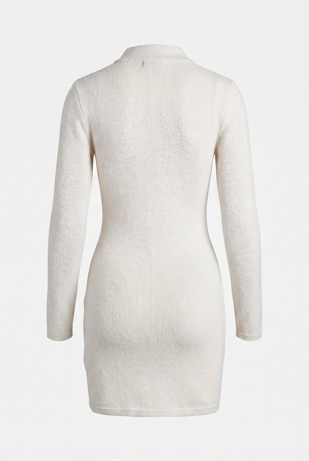 Vestido curto malha manga longa 61181