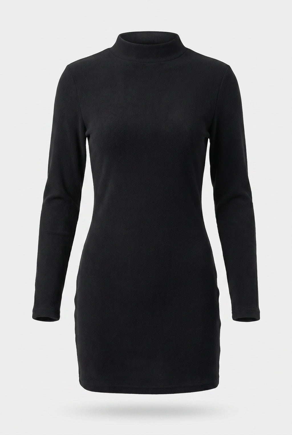 Vestido curto malha manga longa 61181