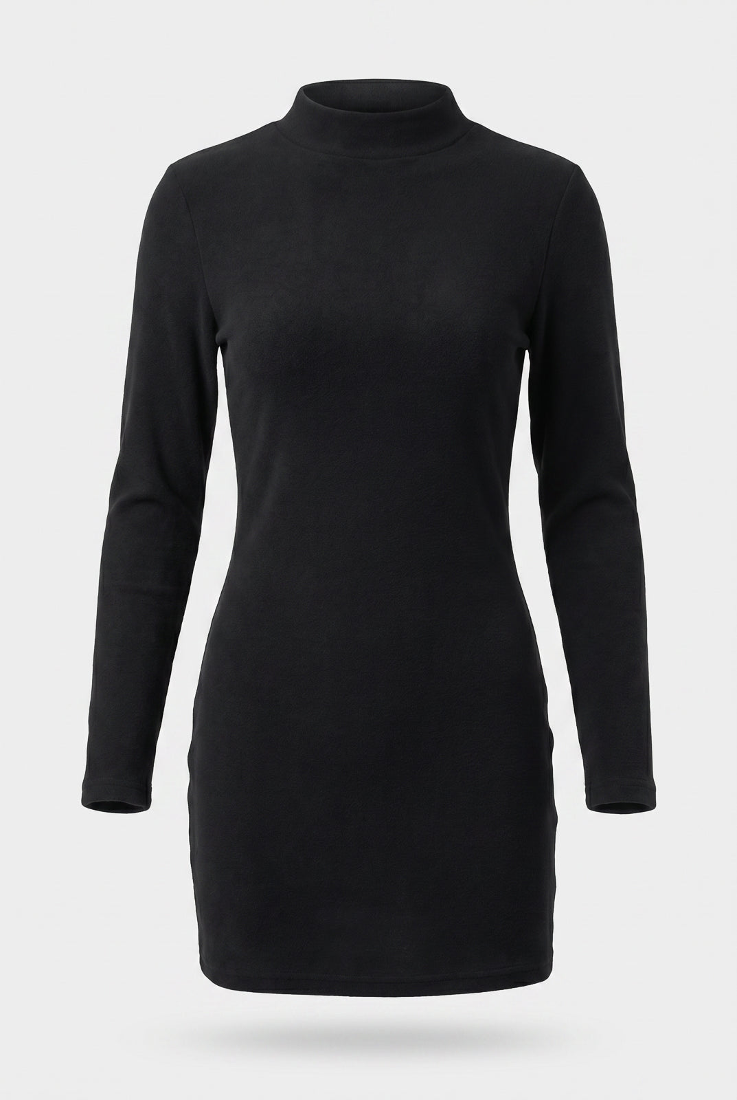 Vestido curto malha manga longa 61181