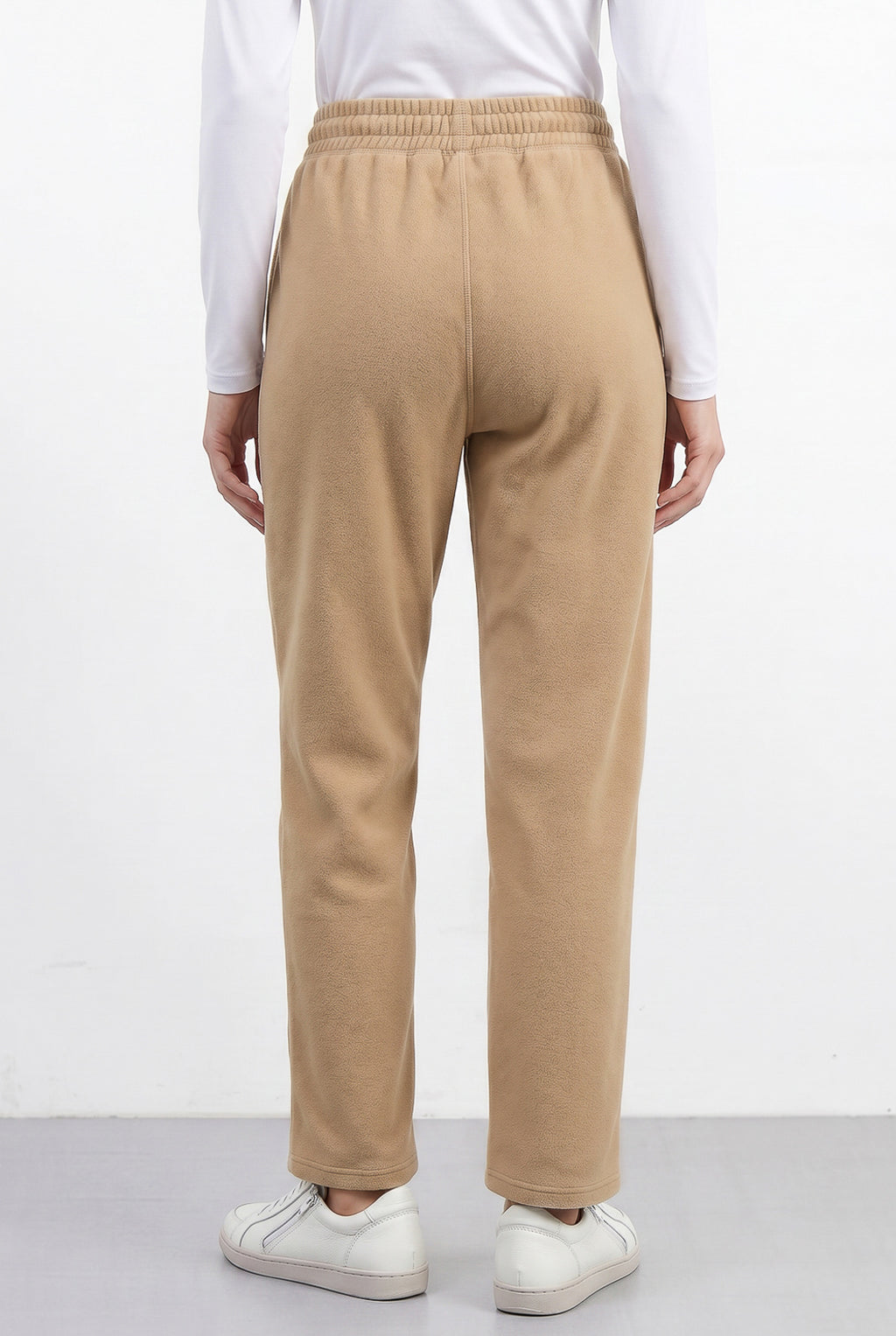 Calça moletom feminina reta com bolsos 61373