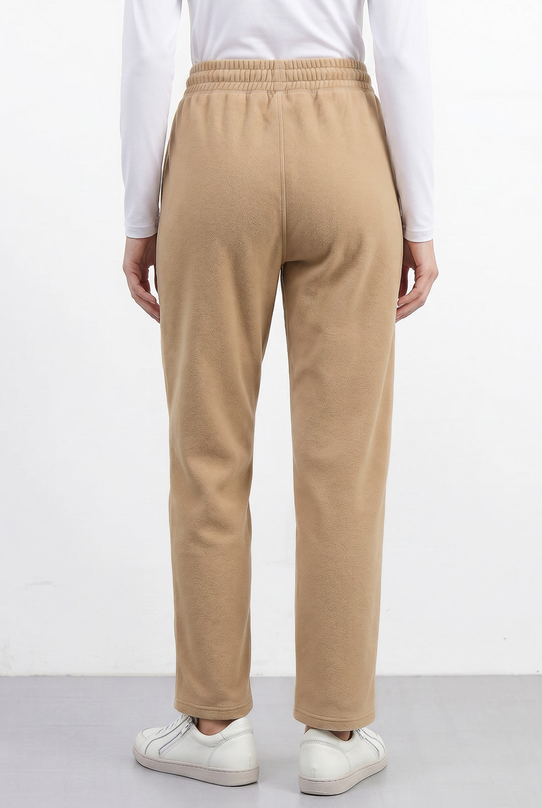 Calça moletom feminina reta com bolsos 61373