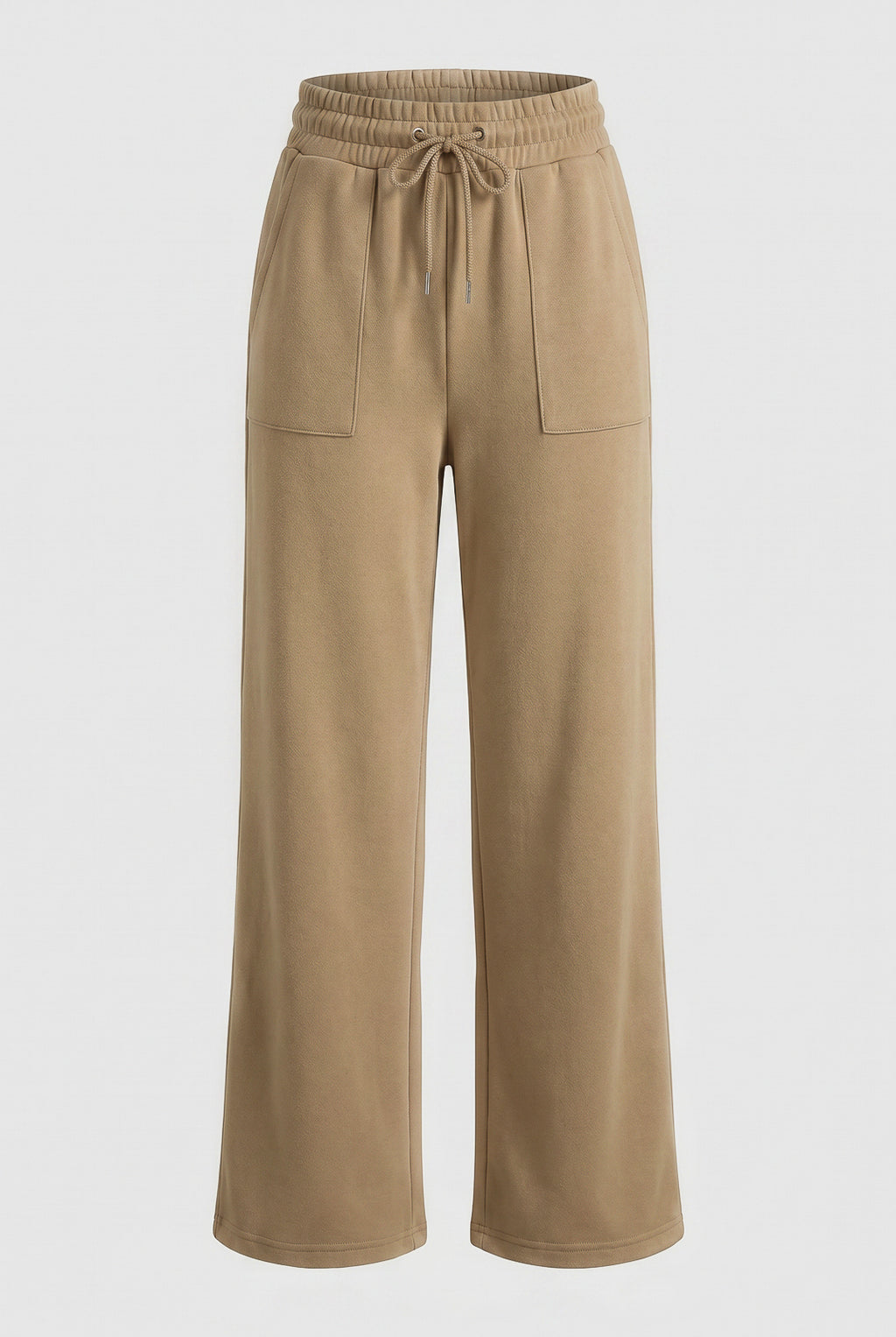Calça moletom feminina reta com bolsos 61373