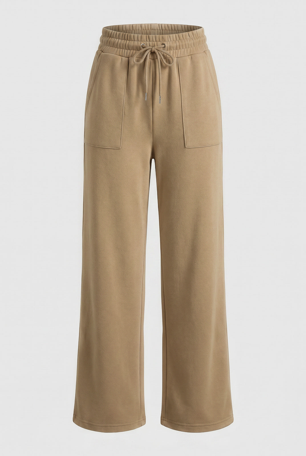 Calça moletom feminina reta com bolsos 61373