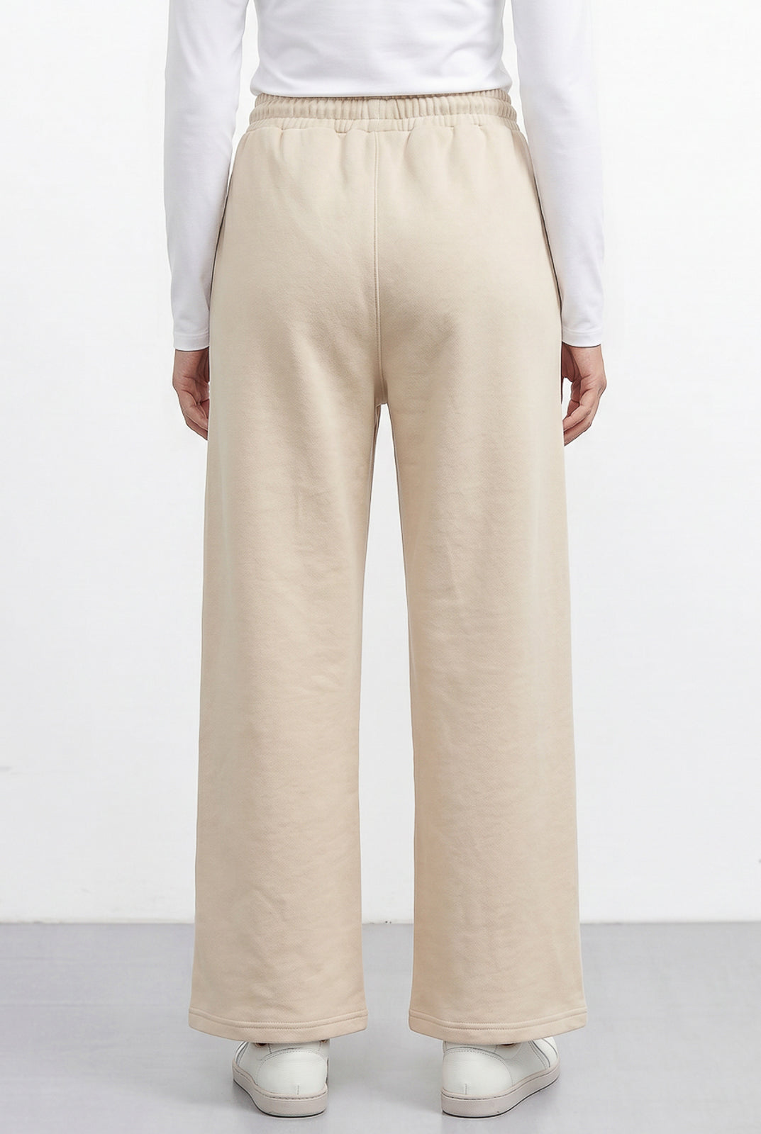 Calça moletom feminina reta com bolsos 61373