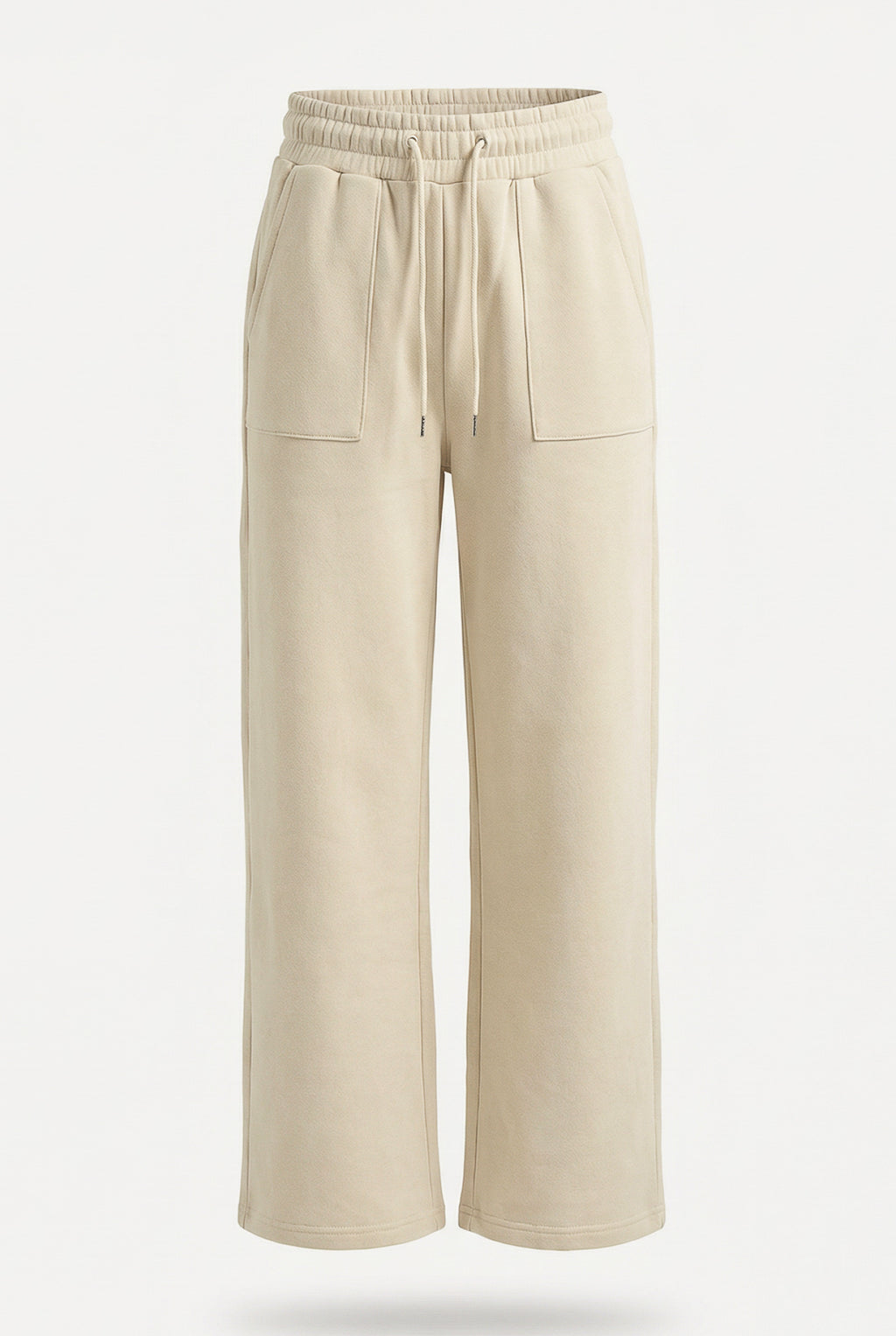 Calça moletom feminina reta com bolsos 61373