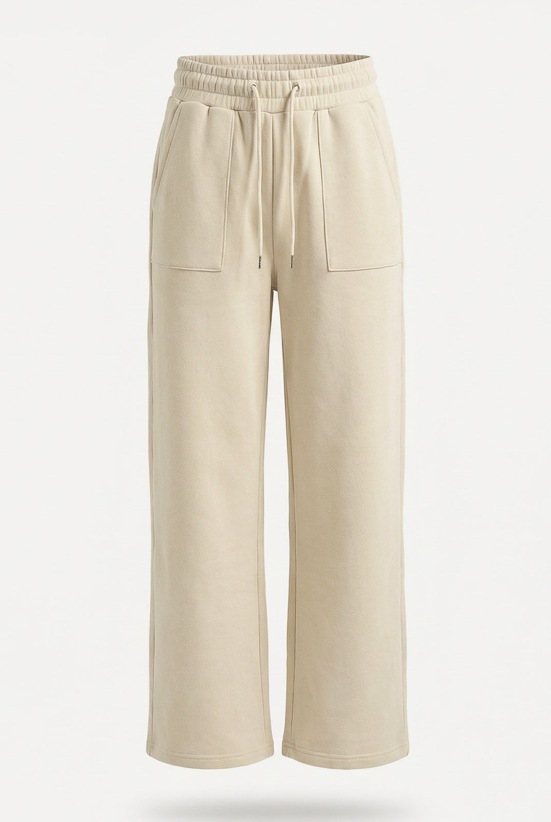 Calça moletom feminina reta com bolsos 61373