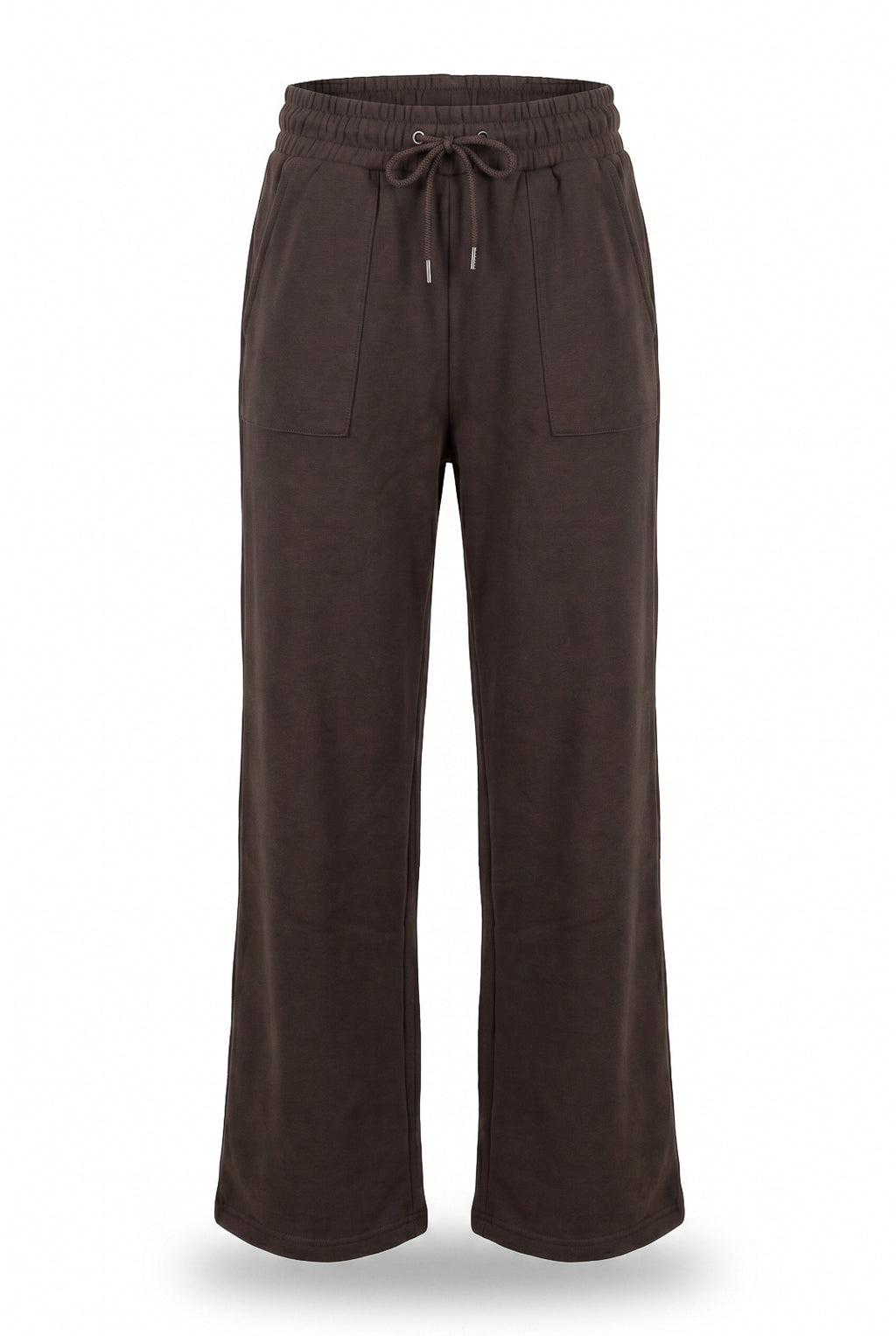 Calça moletom feminina reta com bolsos 61373