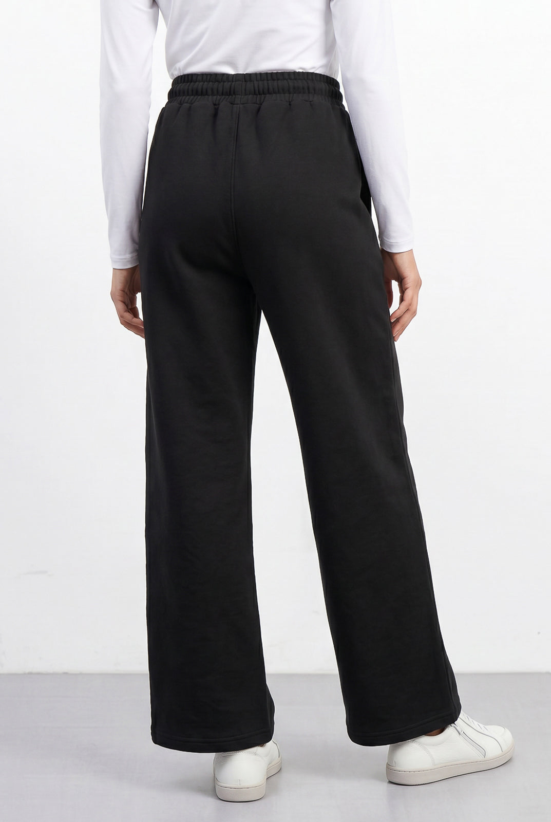 Calça moletom feminina reta com bolsos 61373