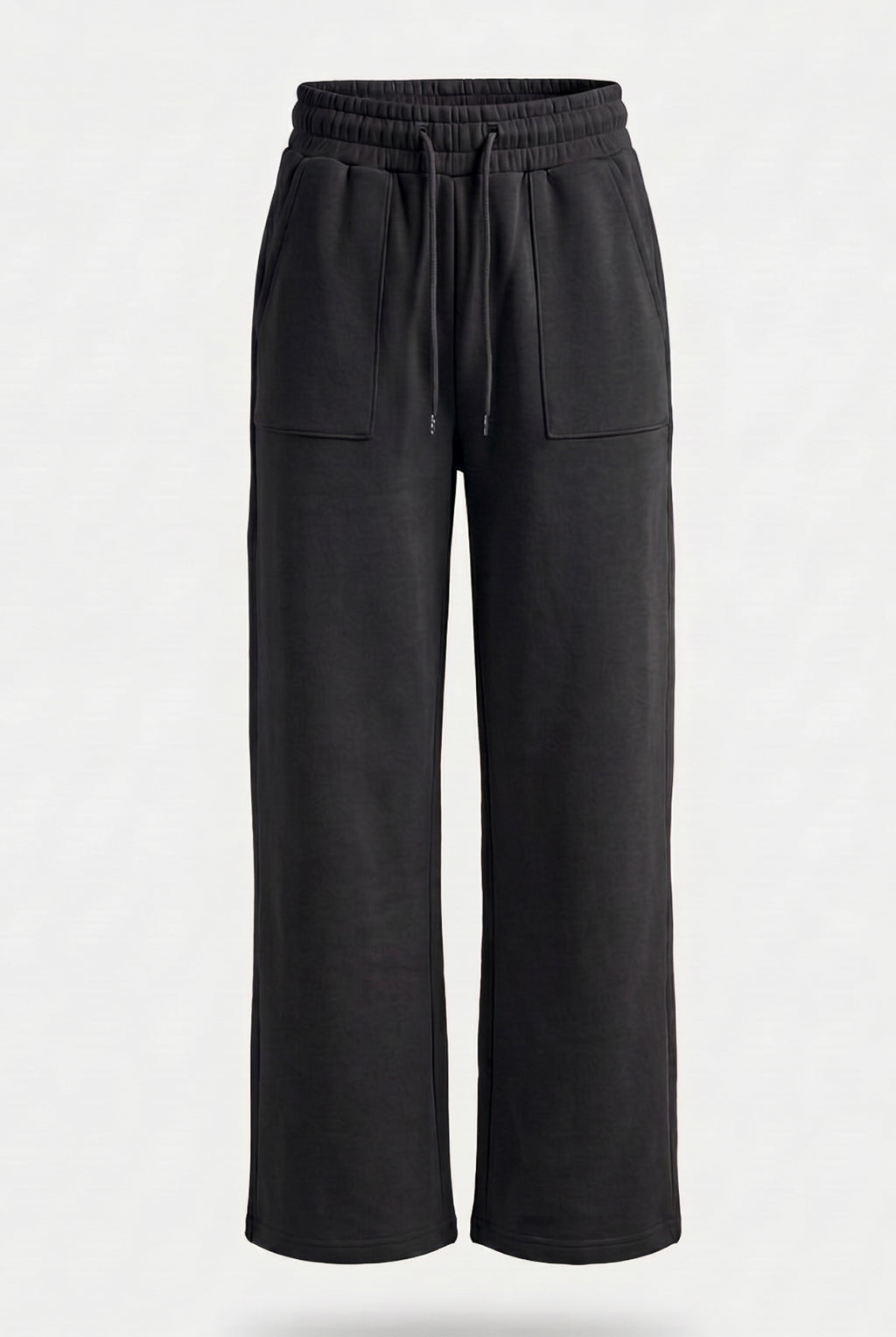 Calça moletom feminina reta com bolsos 61373