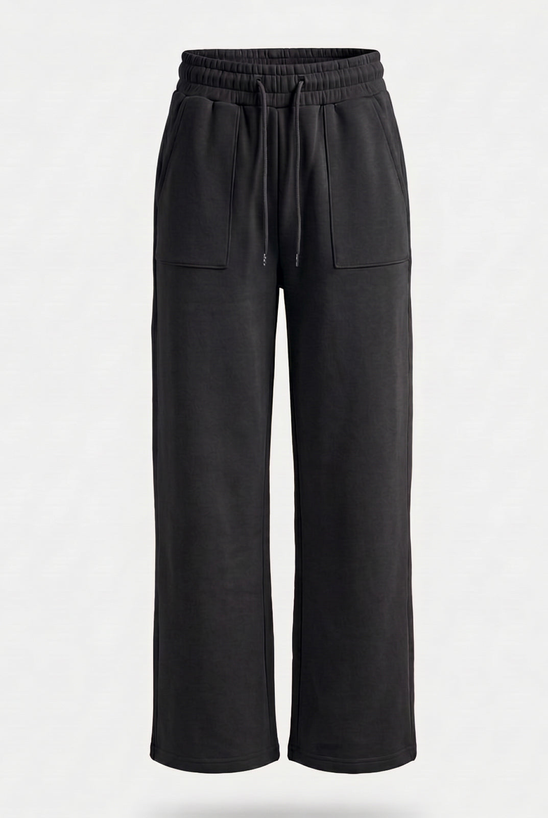 Calça moletom feminina reta com bolsos 61373