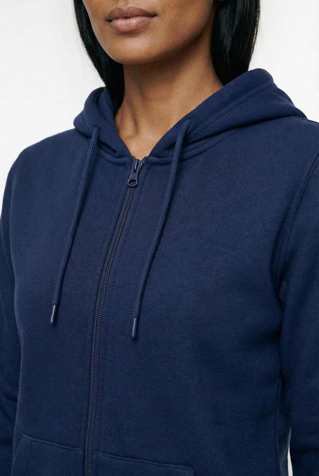 Jaqueta feminina moletom com capuz 61377