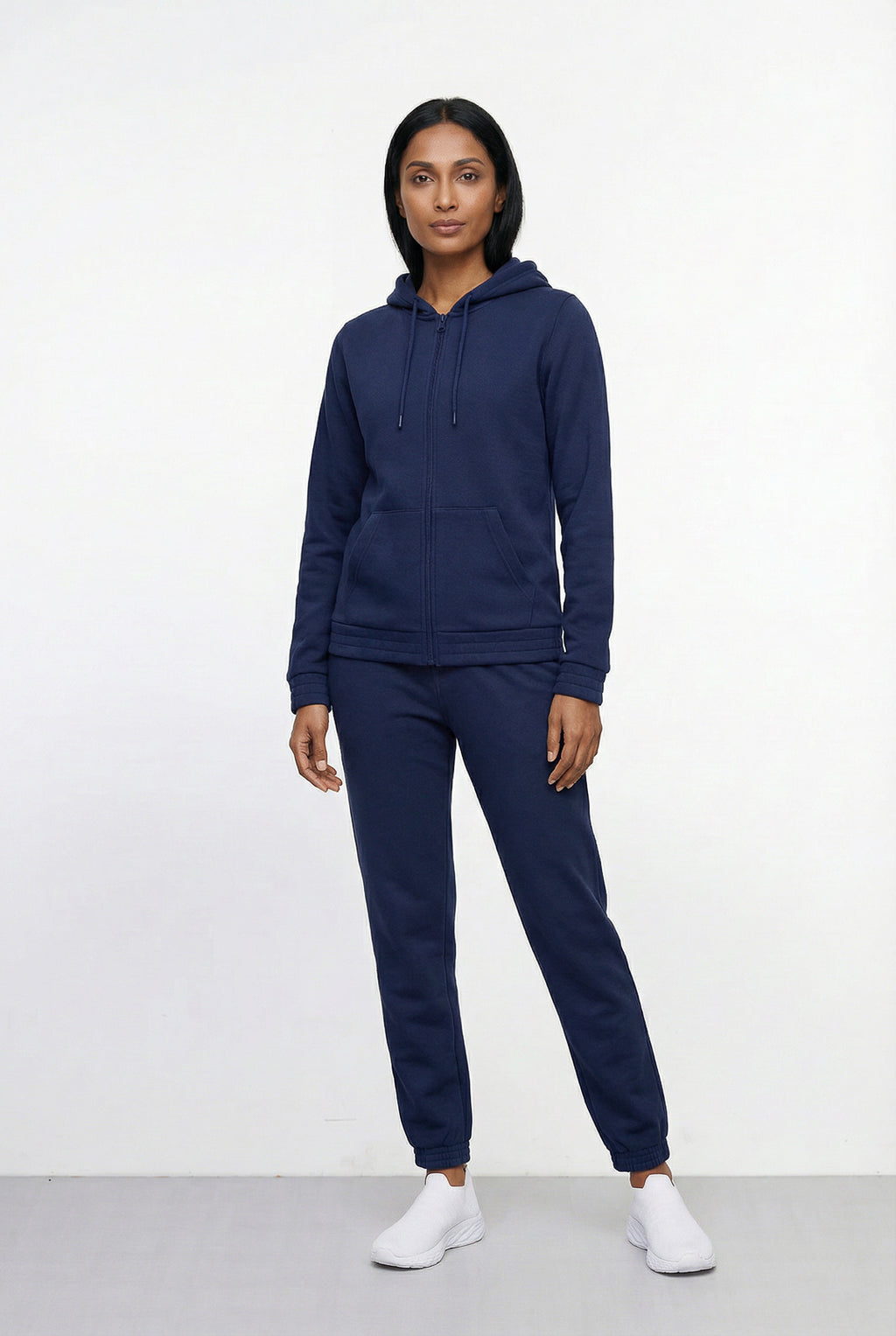 Jaqueta feminina moletom com capuz 61377
