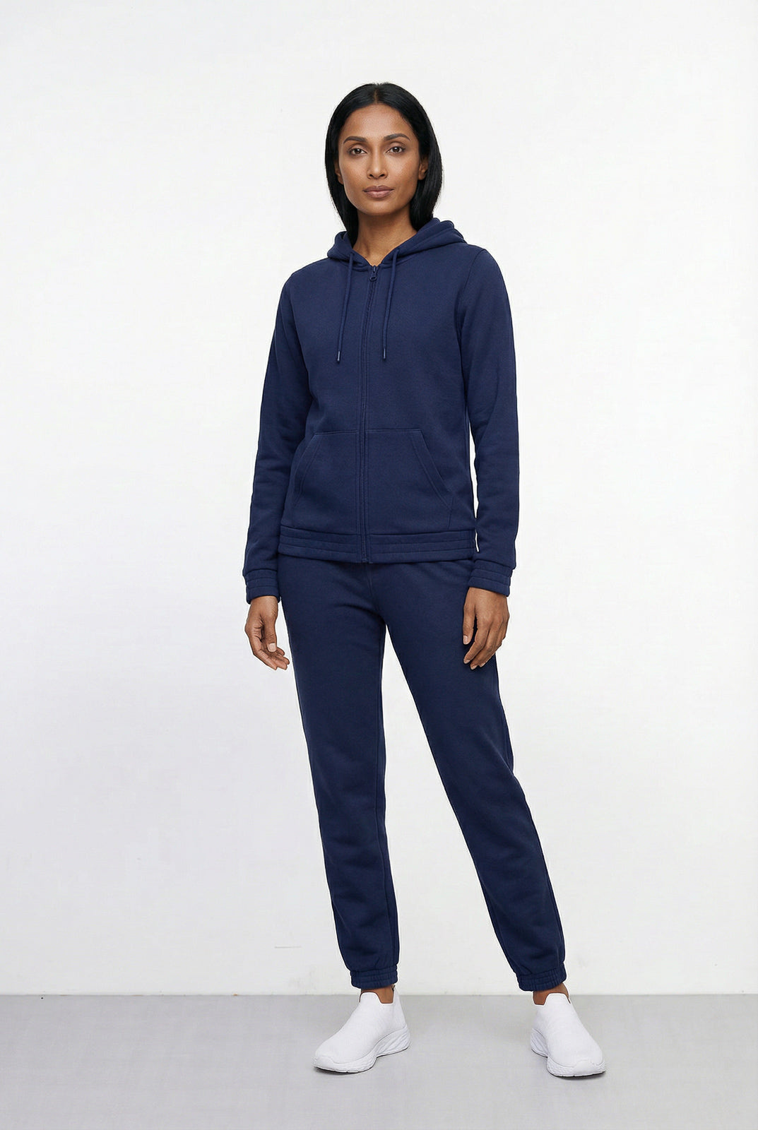 Jaqueta feminina moletom com capuz 61377