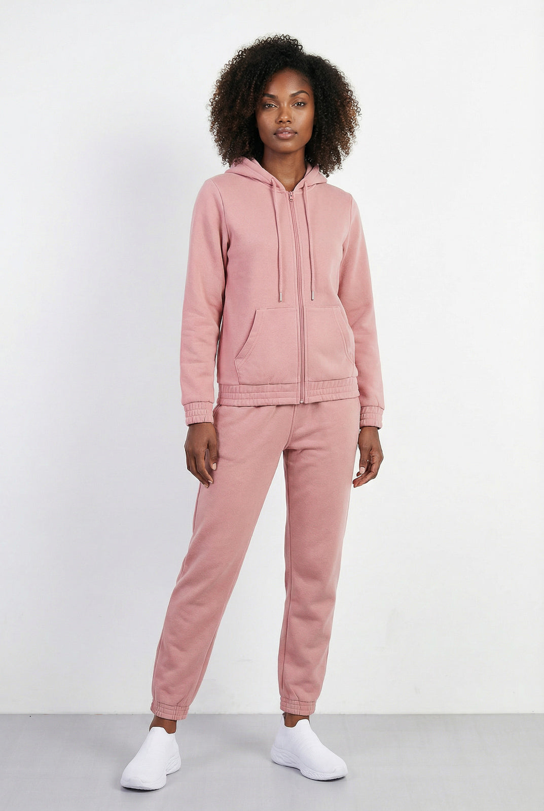Jaqueta feminina moletom com capuz 61377