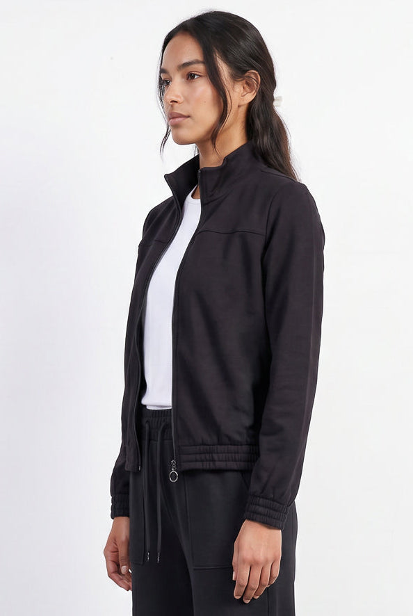 Jaqueta feminina básica moletom forrada 61379
